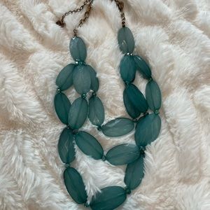 Deep green jewel necklace